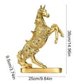 thumbnail image 3 of TTJ Horse Figurine Resin Hand Carved Desktop Decorative Ornament Realistic Horse Sculpture for Home Living Room Study Office Gift Horse Figurine Ornament, 3 of 8