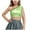 Green, variant on KyCheLot Kids Girls One-Shoulder Dance Vest Sequin Sparkly Slim Sleeveless Cute Crop Top Fashion Tank Tops 3-16 Years
