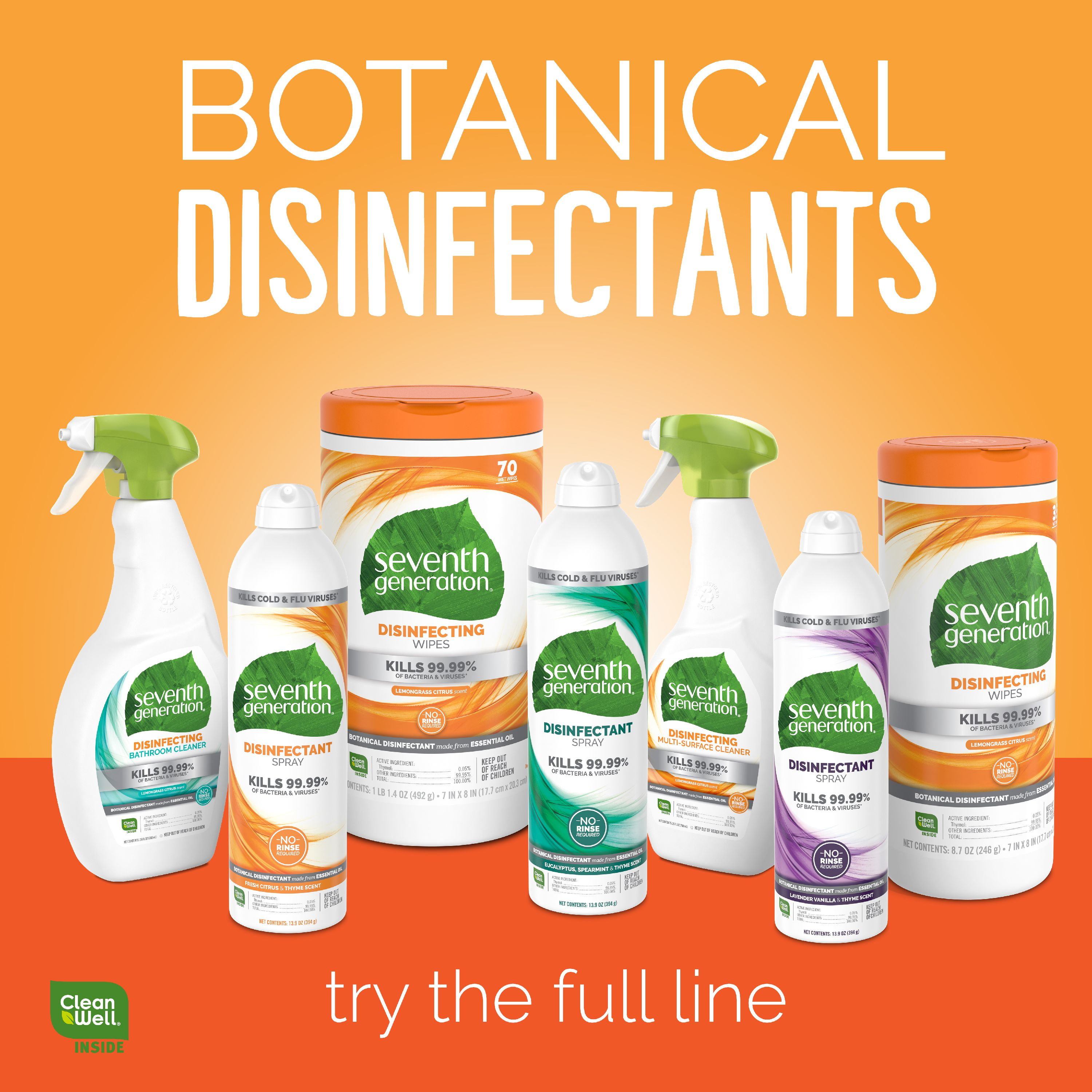 Seventh Generation Disinfectant Spray Lavender Vanilla And Thyme 13 9 Oz Walmart Com Walmart Com Seventh Generation Disinfectant Spray Lavender Vanilla And Thyme 13 9 Oz Walmart Com Walmart Com