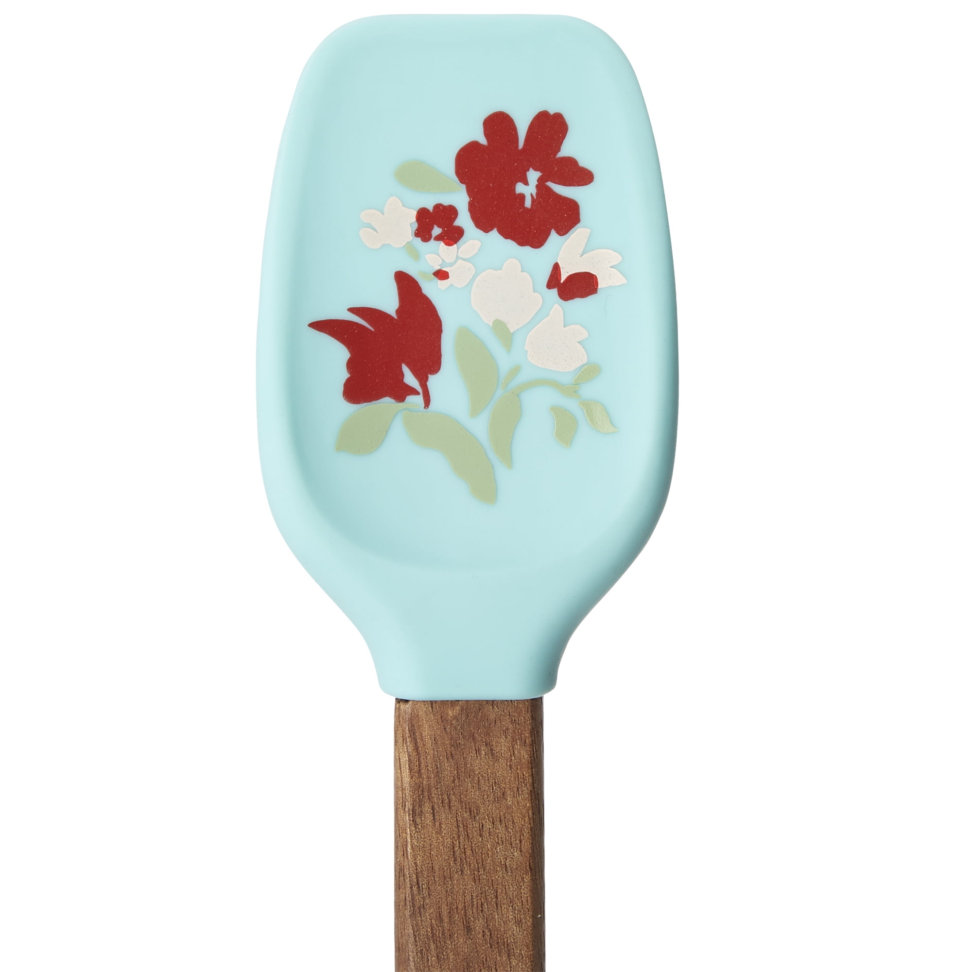 2pk Acacia Wood/Silicone Mini Spatula Set Cream - Figmint™