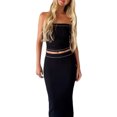 thumbnail image 1 of VISgogo Mujeres Wrap Chest Tops, Sin Mangas Fuera del Hombro Chaleco Cintura Alta Adelgazante Casual Fiesta Verano Traje VISgogo  moda, 1 of 5