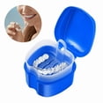 thumbnail image 5 of Denture Case, Denture Bath Box Case Dental Orthodontic Retainer, False Teeth Storage Case Box with Strainer, 5 of 5