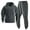 Gray|Hoodie, variant on Men's 2 Piece Sweatsuits Fleece Tracksuits Warm Long Sleeve Crewneck Pullover and Drawstring Joggers Pant Sets (XL, Gray|Hoodie)