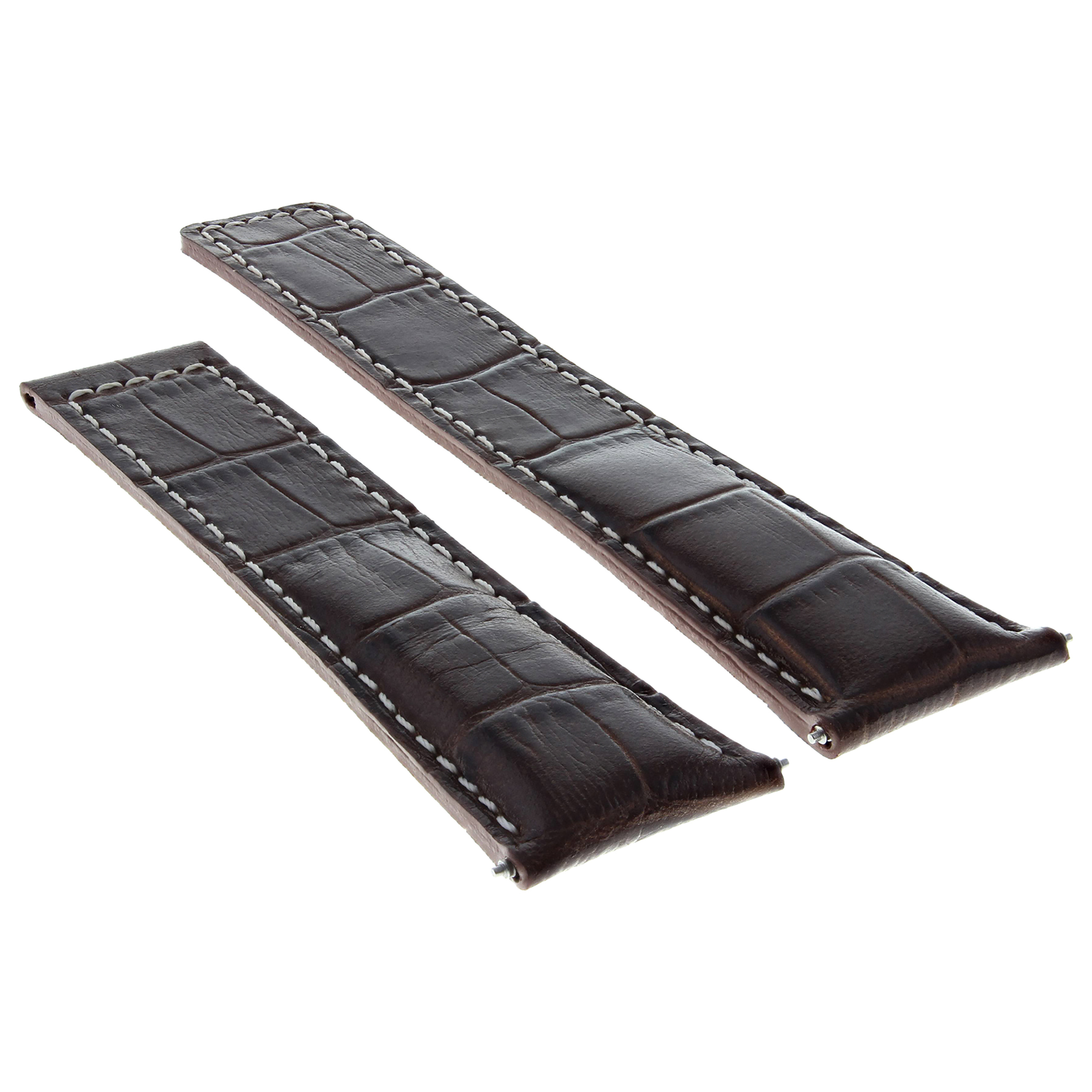 CLASP BLACK WV2116 F1 19MM LEATHER BAND STRAP FOR TAG HEUER TWIN TIME WV2115