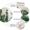 thumbnail image 3 of 66x72 Inch Shower Curtains for Bathroom, Monstera Leaves Fabric Bath Curtain Decor, Summer Green Tropical Plants Leaf Beige Waterproof Restroom Curtains Shower Set Accessories with 12 Hooks 66 Inch, 3 of 7