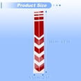 thumbnail image 3 of Unique Bargains Front Fender Arrow Sticker Decoration Motorcycle Warning Reflective Tape Waterproof Pet Reflective Material Red 1 Pcs 34 cm x 5.5 cm, 3 of 6