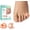 Beige, variant on Welnove Toe Separator for Overlapping Toes - 12 Pack Toe Spacers & Corrector for Bunions, Hammer Toes & Crooked Toes, Helps Reduce Rubbing & Pressure, Medium, White
