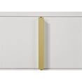 thumbnail image 2 of Pemberly Row Contemporary Wood Rectangular Dresser White and Gold, 2 of 6