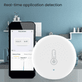 thumbnail image 3 of 2X ZigBee Smart Temperature and Humidity Sensor Battery Powered Security Mini Hygrometer with Tuya Smart Life App, 3 of 7