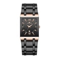 thumbnail image 1 of Relojes para hombre Relojes de pulsera cuadrados Reloj de acero inoxidable dorado Reloj de pulsera con diamantes Relojes de pulsera Relojes decorativos, 1 of 5