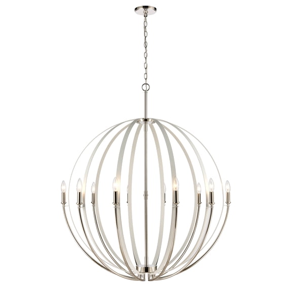 Elk Home - Rotunde - 10 Light Chandelier In Modern Style-44 Inches Tall and 38