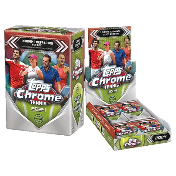 Caja Blaster de Trading Cards Topps Chrome Tennis 2024
