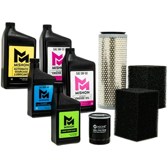 Mishon Full Service Oil Change Kit for Polaris Ranger 700 6x6 UTV 2007 MK1012856