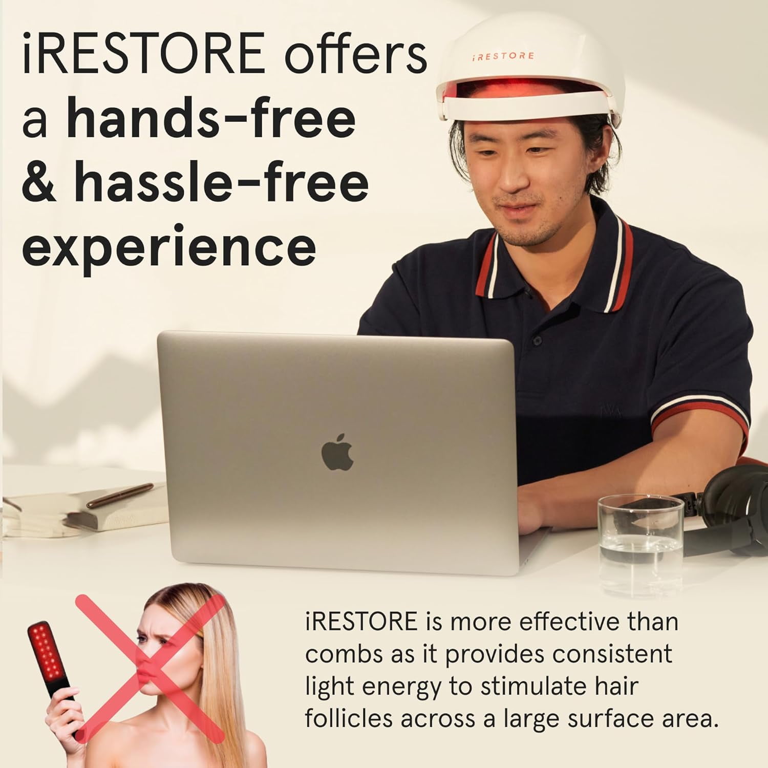 iRestore Laser Hair Growth System FDA Cleared Hair Loss Treatment for Men and Women