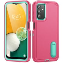 for Galaxy A13 5G Case Kickstand Durable 3-Layer Military Grade Protective Cover Hybrid Silicone Heavy Duty Rugged Shockproof Screen Lip Raised Protection for Samsung Galaxy A13 5G,
Rose Mint