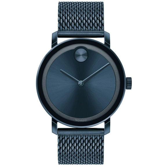 Movado Bold Evolution Blue Mesh Mens Watch
