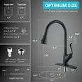 thumbnail image 5 of Appaso APS149MB Matte Black Kitchen Faucet, 5 of 7