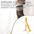 thumbnail image 3 of Guardurnaity 1 par de calcetines por encima de la rodilla de 52 cm para mujer, calcetín cálido elástico JK, botas, medias, medias hasta el muslo para Medias Amarillo brillante Guardurnaity AP008227-05B, 3 of 6