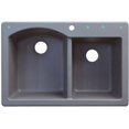 thumbnail image 3 of Transolid Aversa 33'' L x 22'' W Double Basin Drop-in Kitchen Sink, 3 of 4
