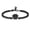 Black, variant on Paw Print Cuban Link Bracelet for Women Men, Hypoallergenic Stainless Steel Paw Charm Bracelet with Adjustable Chain, Pet Lover Memorial Jewelry Gift