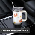 thumbnail image 7 of 40 oz Cute Crab Marine Adorable Travel Mug with Handle Double Wall Vacuum Insulation Travel Mug Gift for Women Men, 7 of 7