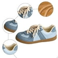 thumbnail image 6 of Pandaie Women's Retro Fashion Sneakers Lace up Casual Walking Running Shoes Comfortable Non Slip Platform Low Top Sneaker Blue 6, 6 of 9