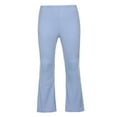 thumbnail image 3 of Women Close-fitting Flared Pants Solid Color High Waist Trousers, 3 of 6
