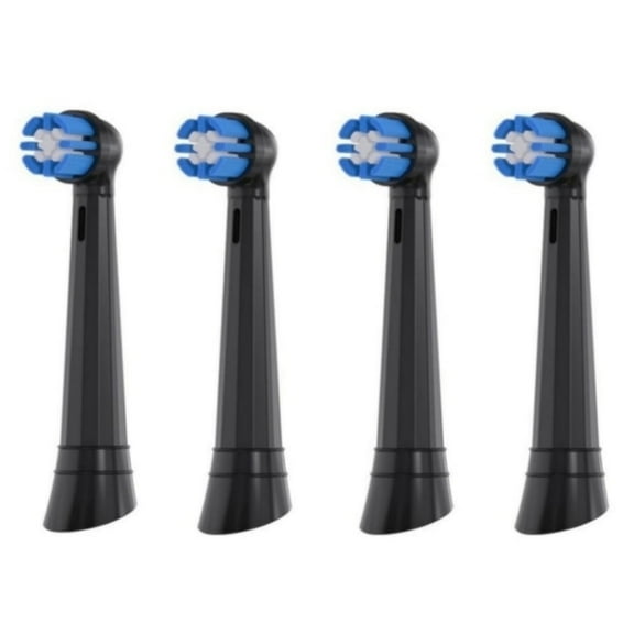 Brush Heads Toothbrush Replacement Heads for Oral-B iO Series Electric Toothbrush, for Oral B iO 10 9 8 7 6 5 4 3 Series, Soft Bristles, Black 4PC