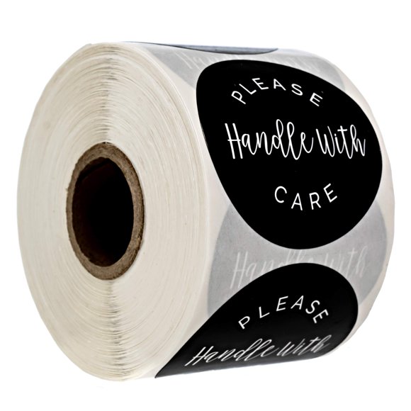 Please Handle with Care Label / 500 Small Business Shipping Stickers / 2" Order Package Envelope Seals/Made in The USA
