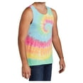 thumbnail image 4 of Yellow Rooster Cotton Tank Top Tie-Dye Sleeveless Shirt for Sports, Gym, Fitness Multi Color Small, 4 of 6