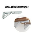 thumbnail image 4 of Graflsoa Support d'Étagère Pliable Réglable en Acier, Support Robuste 350mm/14 Po pour Projets DIY, Support de Montage Pliable Blanc avec Capacité de 45kg, 4 of 7
