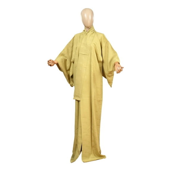 DEAR VANILLA Authentic Traditional Japanese Tango Chirimen Silk Iromuji Kimono for Women Robe Made in Japan KMC-0019