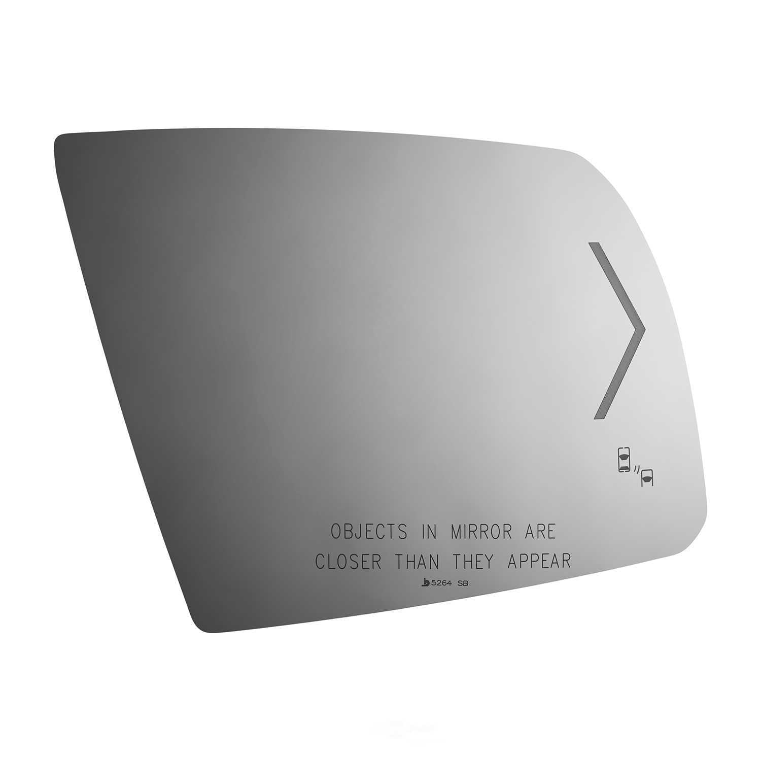Burco Side View Mirror Replacement Glass - Clear Glass - 5264SB
