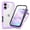 Purple, variant on Compatible with iPhone 17 Case, Dustproof Shockproof Case with Built-in Screen Protector, Bumper Frame Heavy Duty Full Body Protective Cover for iPhone 17, Purple