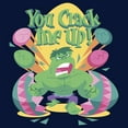 thumbnail image 2 of Boys' Husky Marvel Easter Hulk Crack Me Up  Graphic Tee Navy Blue Small, 2 of 3