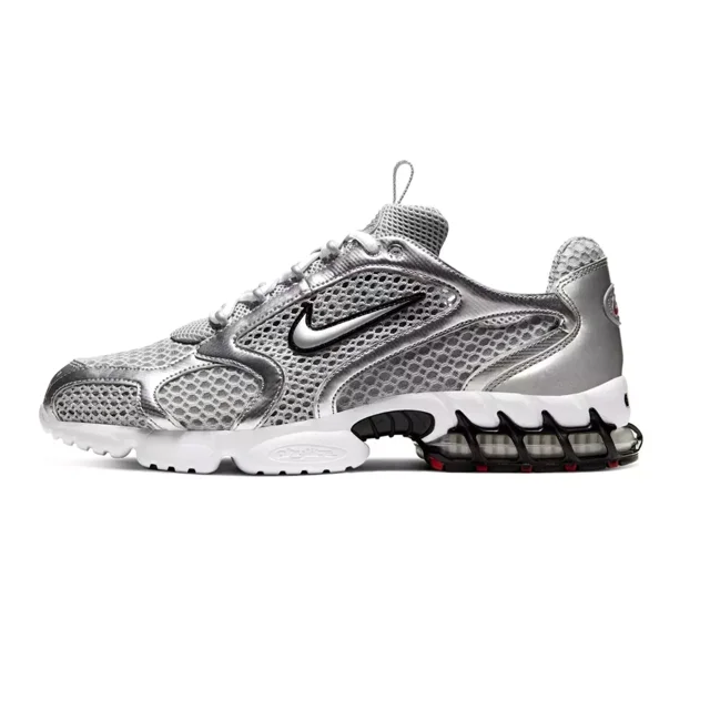 Nike Air Zoom Spiridon Cage 2 Men's Shoes Smoke Grey Metallic Silver CJ1288 001