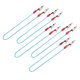 thumbnail image 2 of Servilletero con Clip para babero Dental, 5 uds., con cadena de bolas de acero Flexible, suministros para dentistas, color azul, 2 of 8