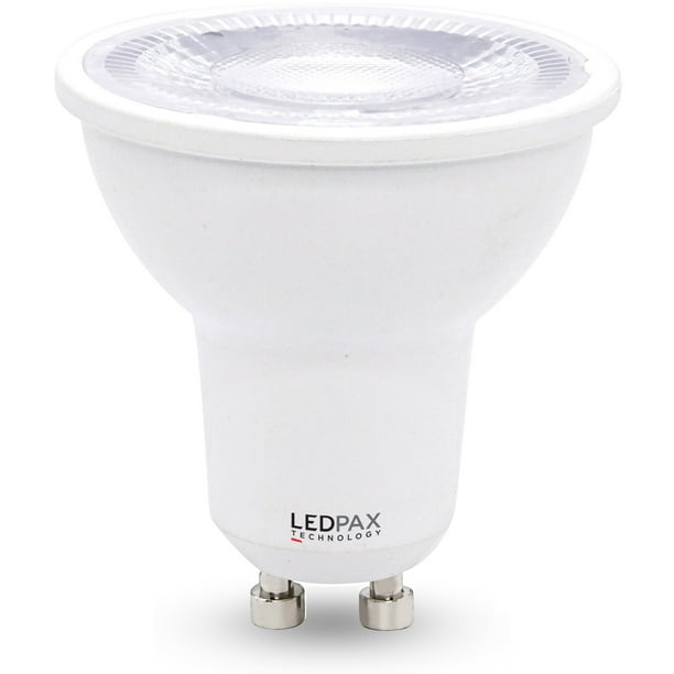 luister Tropisch Sterkte LEDPAX GU 10 Dimmable LED Bulb, 6W (50W equivalent), 4000k, 400 Lumens, CRI  90, 1 Pack, UL, ES Certified, 4 Count - Walmart.com