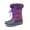 PURPLE, variant on Boys & Girls Ankle Winter Waterproof Snow Boots Forester