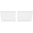 thumbnail image 2 of 36"W x 18"H x 3"ID x 12 1/2"C x 1"P Rectangle Architectural Grade PVC Contemporary Ceiling Medallion, Two Piece, 2 of 11