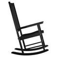 thumbnail image 5 of ZENSTYLE Rocking Chair High Back Wooden Rocker Chair for Porch Lawn Garden Indoor Outdoor Black, 5 of 9