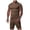 Brown, variant on BXINGOHAI Men's Shirt and Shorts Set Summer Outfits Fashion V-Neck Short Sleeve Casual Track Suit for Men 2 Piece Short Set Black,2XL