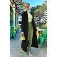 thumbnail image 5 of Long Sleeve Cardigan Sweaters for Women Casual Knit Sweater Coat Outwear with Pockets Black L, 5 of 6