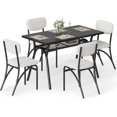 thumbnail image 1 of Modern Dining Table Set with Storage – Kitchen Table and Upholstered Chairs, Space-Saving Furniture for Breakfast Nook, Apartment, or Compact Home Decor, 1 of 10