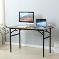 Folding Computer Desk for Small Spaces, 31.5 Inch Folding Computer Desk