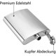 thumbnail image 2 of 2X Stainless Steel Hip Flask and Funnel, 8oz.227 ml | Suitable for Carrying Alcohol, 2 of 5