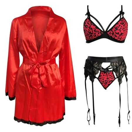 

Ladies Cute Girl Erotic Lingerie Halter Lace Sexy Backless Three-Piece Suit 221207