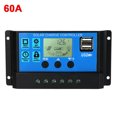 thumbnail image 3 of CAROOTU 30A/60A Solar Panel Battery Charge Regulator 12V/24V Auto Big LCD Solar Panel Controller with 5V, 3 of 8