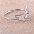 thumbnail image 3 of SilverCloseOut Sterling Silver Women Cz Angle Wings Ring - Size 8, 3 of 6