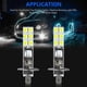 thumbnail image 5 of 4PCS H1 6000K Super White 80W LED Headlight Kit Fog Driving Light, 5 of 5